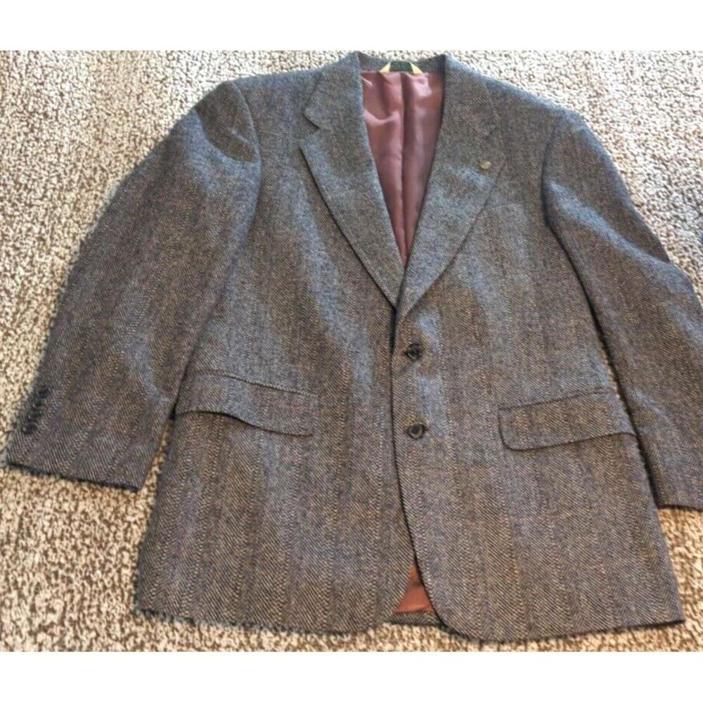 Vintage‎ Evan Picone LS Ayres Men's Wool Sport Coat Size 40R Multi-Color
